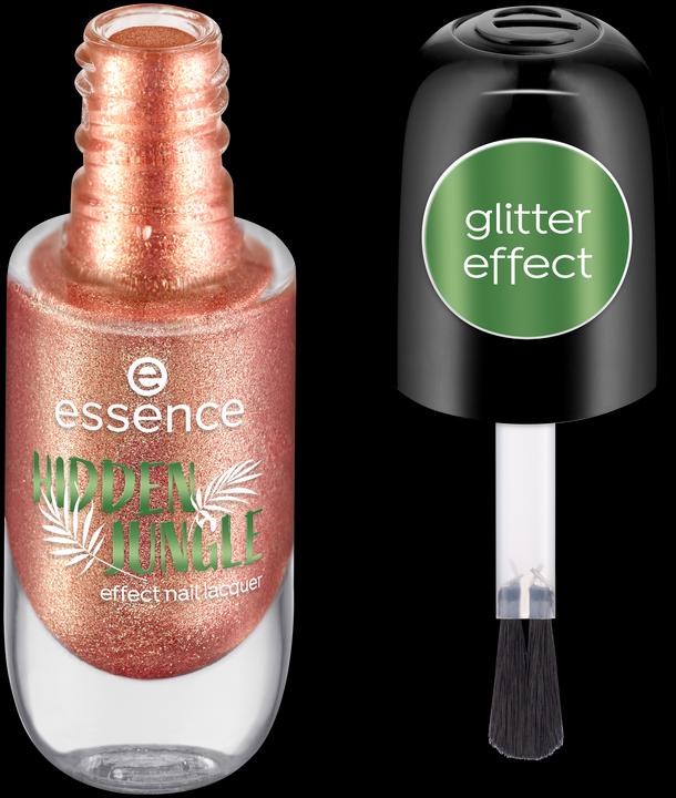 Actual product image essence Hidden Jungle (01 Secret Gem, Gel-Effect Nail Polish)