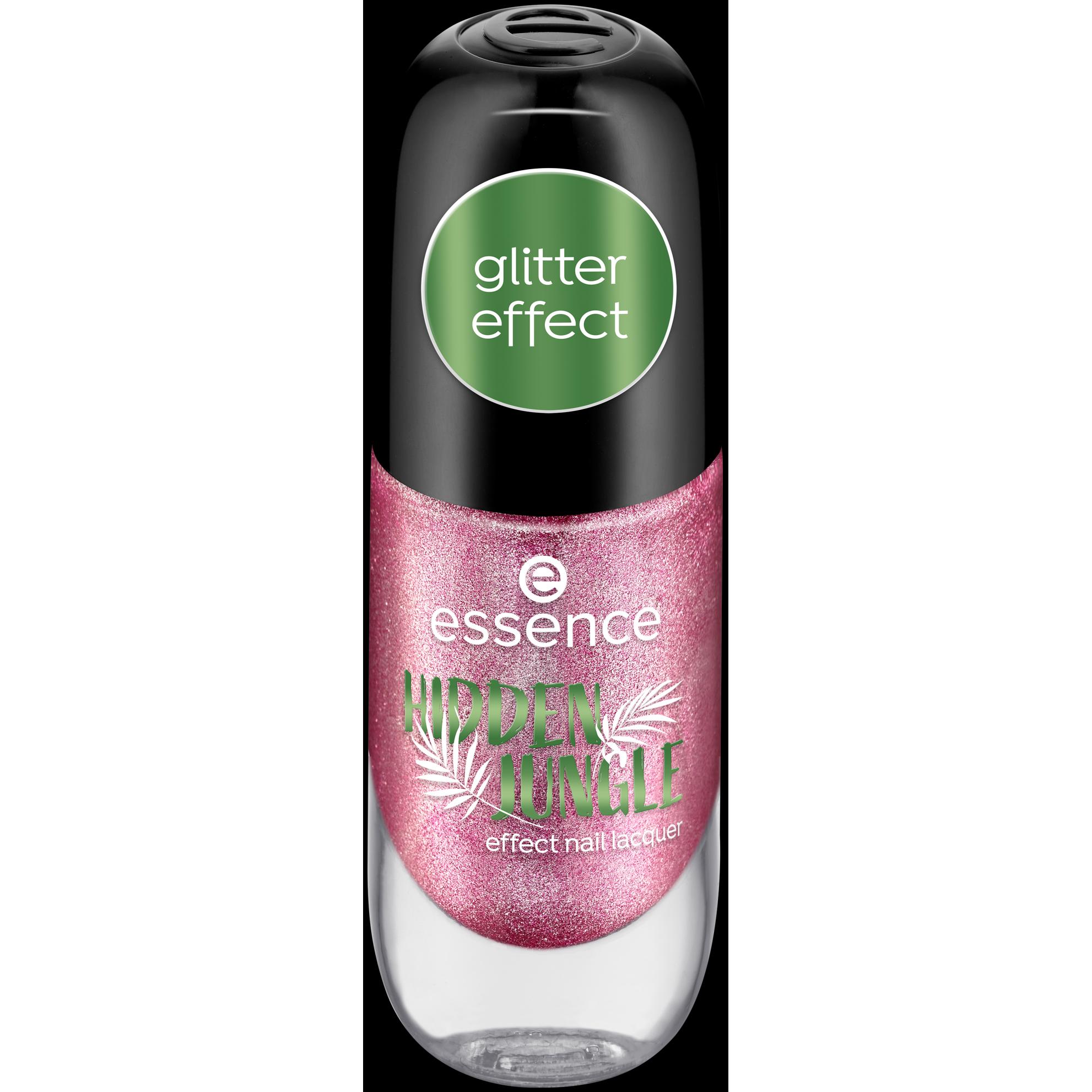 essence, Nagellack, HIDDEN JUNGLE effect nail lacquer (04 Pink Mystery, Gel-Effekt Nagellack)