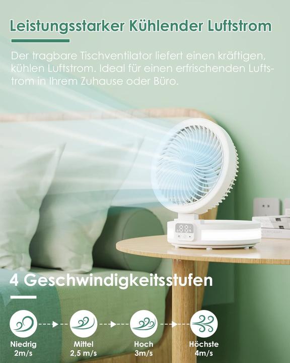 Actual product image Lipontan Foldable table fan
