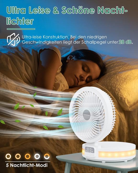 Actual product image Lipontan Foldable table fan