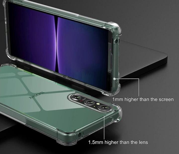Produktbild Screenguard Sony Xperia 1 V Hülle Crystal Soft Airbag Bumper (Sony Xperia 1 V)