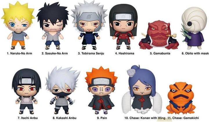 Monogram Int. Naruto Shippuden 3D PVC-Taschenanhänger Series 5 Display (24)
