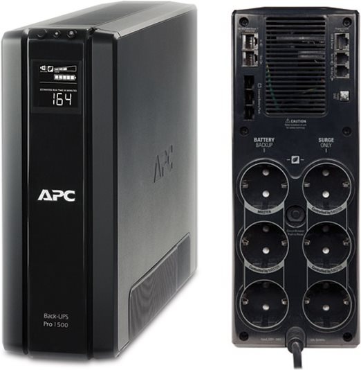 Actual product image APC Back-UPS PRO 1500 GR SchuKo - UPS (865 Watt) (1500 VA, 865 W, Line-interactive UPS)