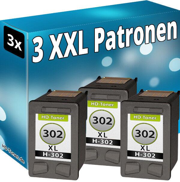 Produktbild Druckfuxx 3x TINTE PATRONEN für HP 302 XL OfficeJet 3830 3831 3832 3833 3834 3835 4650