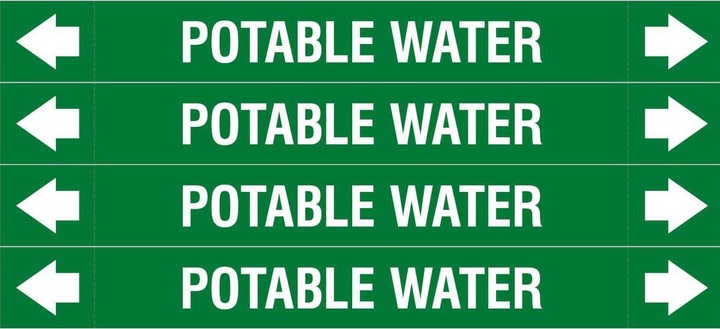 Actual product image Brady ASME - Pipe markers - Potable Water