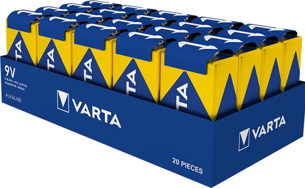 Actual product image Varta High Energy (20 pcs., 9V Block, 580 mAh)