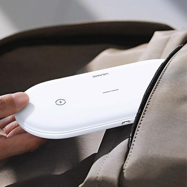 Actual product image Usams Ład. indukcyjna US-CD120 10W Dual biały/white CD120JN01 (10 W)