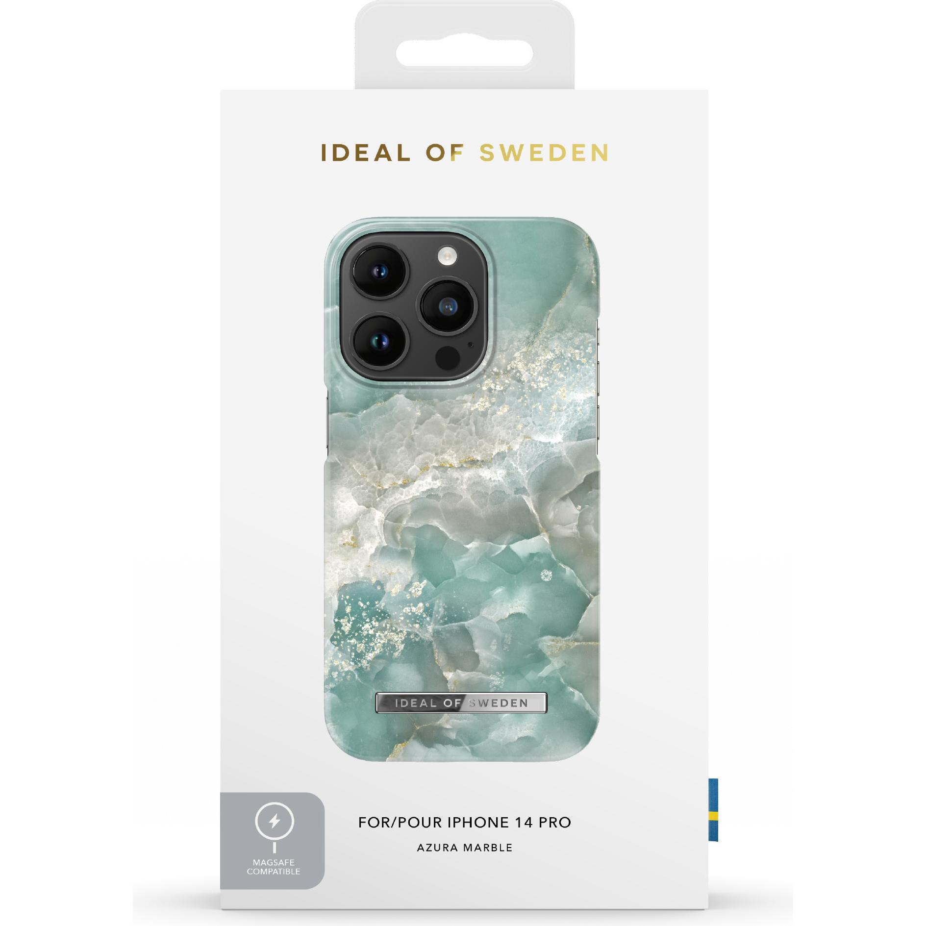 Thumbnail - iDeal Of Sweden Ideal Fashion Case Magsafe Iphone 14 Plus Azura Marble (Apple iPhone 14 Pro), Smartphone Hülle, Grün, Bl...