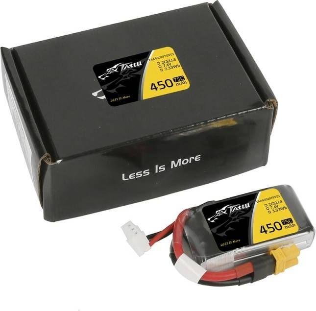 Image du produit Tattu TAA4502S75XT3 Modèle radio-commandé (RC) partie/accessoire Batterie (7.40 V, 450 mAh)