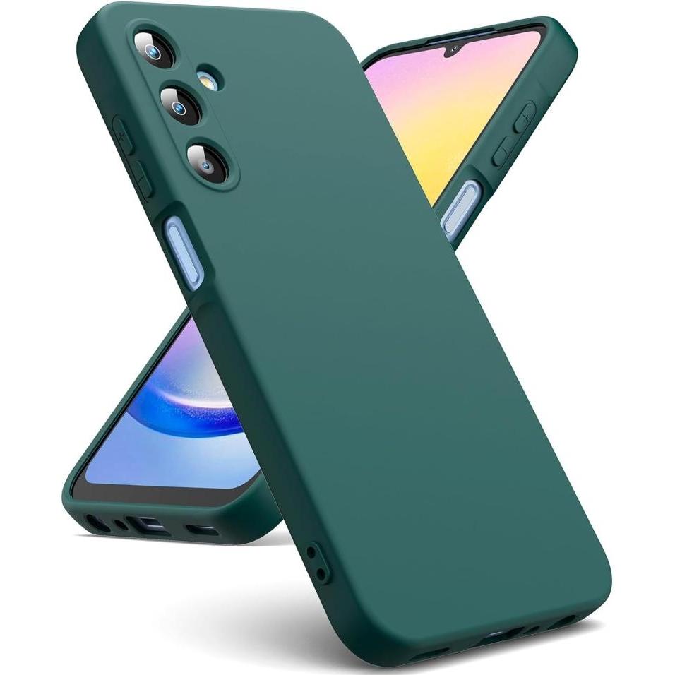 Screenguard Samsung Galaxy A25 5G Custodia in silicone liquido Cover (Samsung Galaxy A25 5G), Cover smartphone, Verde