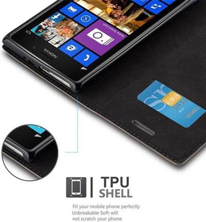 Actual product image Cadorabo Book Invisible Magnet Cover (Nokia Lumia 925)