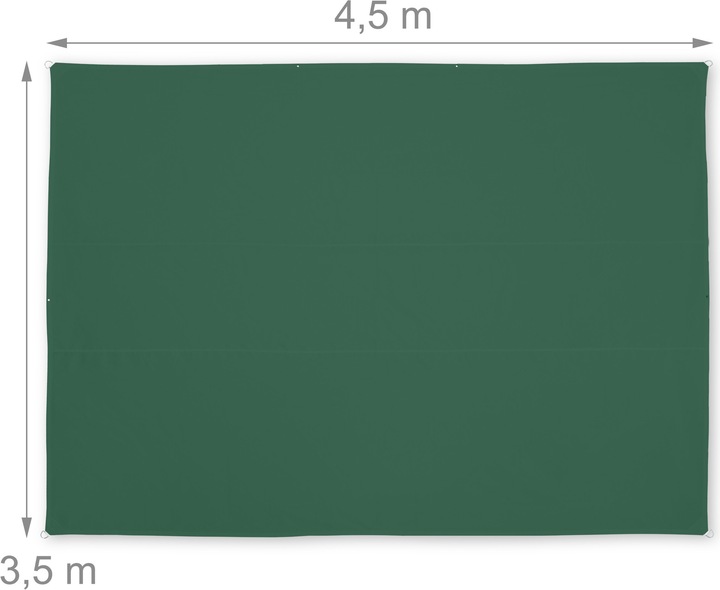 Image du produit Relaxdays Voile d'ombrage (350 x 450 x 0.1 cm)