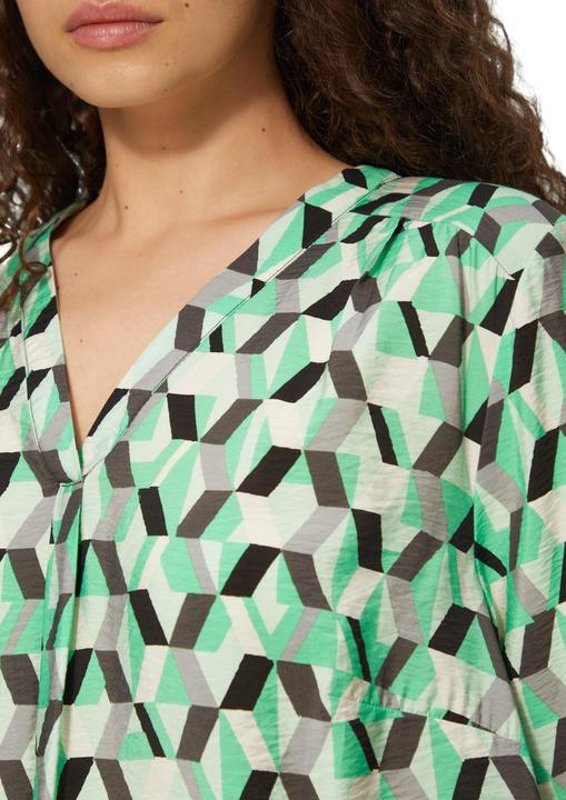 Produktbild s.Oliver Bluse Strukturierte Bluse mit All-over-Print (46)