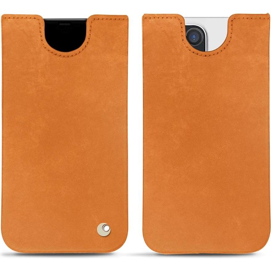 Noreve Lederschutzhülle (Apple iPhone 12 Pro Max), Smartphone Hülle, Orange