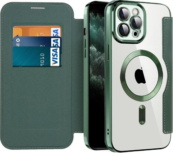 Produktbild Techsuit - SmartMag Book Case - iPhone 11 Pro Max - Green (Apple iPhone 11 Pro Max)