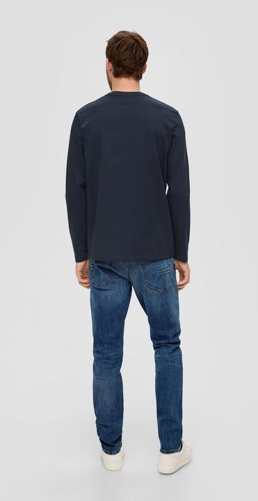Produktbild s.Oliver T-Shirt Longsleeve mit gummiertem Label-Print (S)