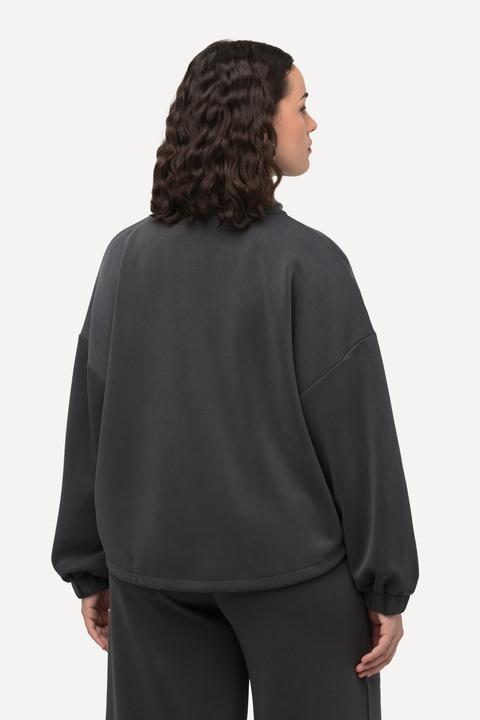 Immagine prodotto Ulla Popken Felpa dal taglio oversize con collo alto e maniche lunghe (50, 52)