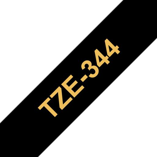 Produktbild Brother Tze-344 (1.80 cm, Gold, Schwarz)