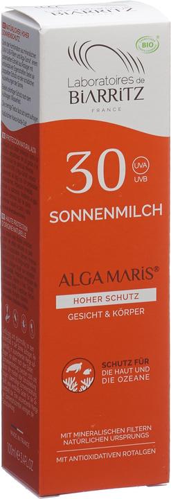 Image du produit Laboratoires de Biarritz Lait solaire visage et corps (Lait solaire, SPF 30, 100 ml, 151 g)