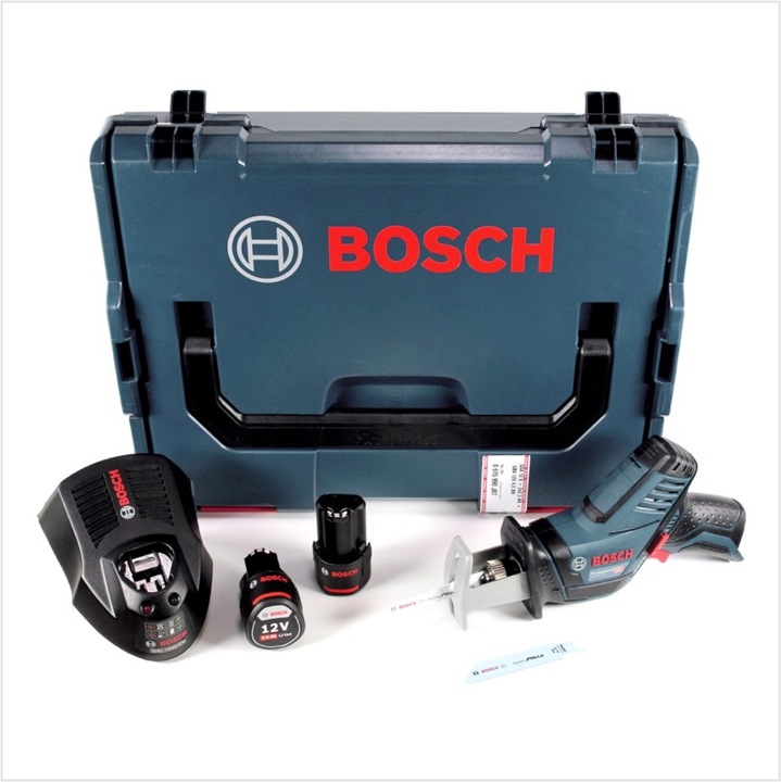 Actual product image Bosch Professional Bosch GSA 12V-14 Li-Ion Professional Cordless Reciprocating Saw + 2x Batteries GBA 12 V 3,0 Ah + 1x