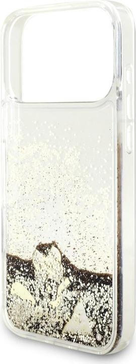 Produktbild Guess - Liquid Glitter Charms (GUHCP17XGLHFLGO) - iPhone 17 Pro Max - Gold (Apple iPhone 17 Pro Max)