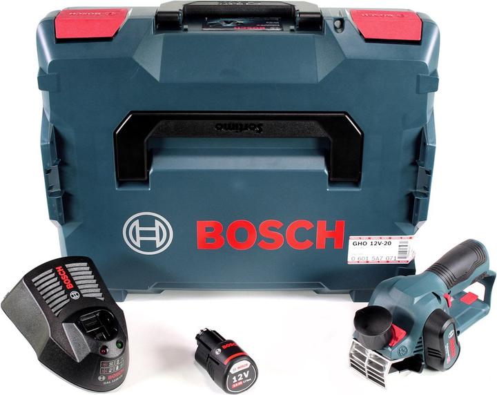 Immagine prodotto Bosch Professional Bosch GHO 12V-20 Professional Pialletto a batteria in valigetta L-Boxx + 1x Batteria GBA 12 V 3,0 Ah
