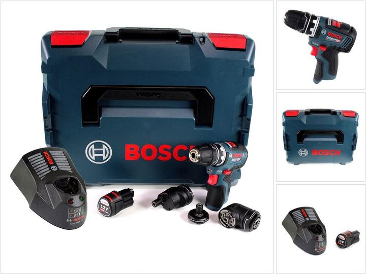 Produktbild Bosch Professional GSR 12V-35 FC Professional Akku Bohrschrauber 12 V 35 Nm Brushless + 1x Akku 3,0 Ah + Ladegerä