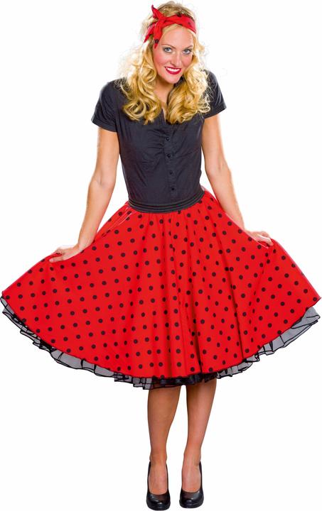 Abito Anni '50 Costume Rock N Roll Sottoveste Donna Discoteca - Foto 11