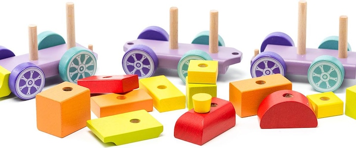 Immagine prodotto Cubika Treno di legno Cabika "Rainbow Express