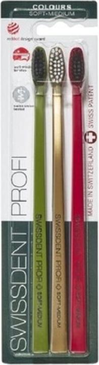 Swissdent Soft-Medium Festive Toothbrush 2 + 1 FREE (Medium, 3 x)