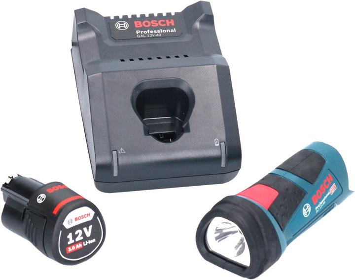 Actual product image Bosch Professional Bosch GLI 12V-80 Professional battery lamp 12 V 80 lumen + 1x battery 3.0 Ah + charger