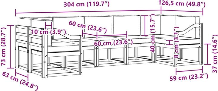 Produktbild vidaXL Outdoor-Sofagarnitur