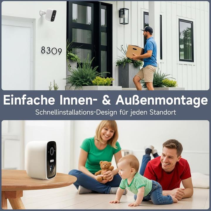 Actual product image Rollei Überwachungskamera Wireless Security Cam 2K (2304 x 1296 Pixels)