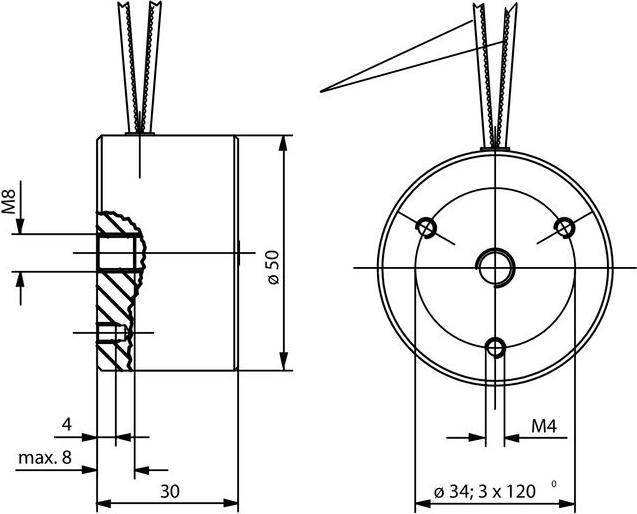 Actual product image Geze Magnet Clamp Type B No 115830Mounting/Plate 115830 (Indoor)