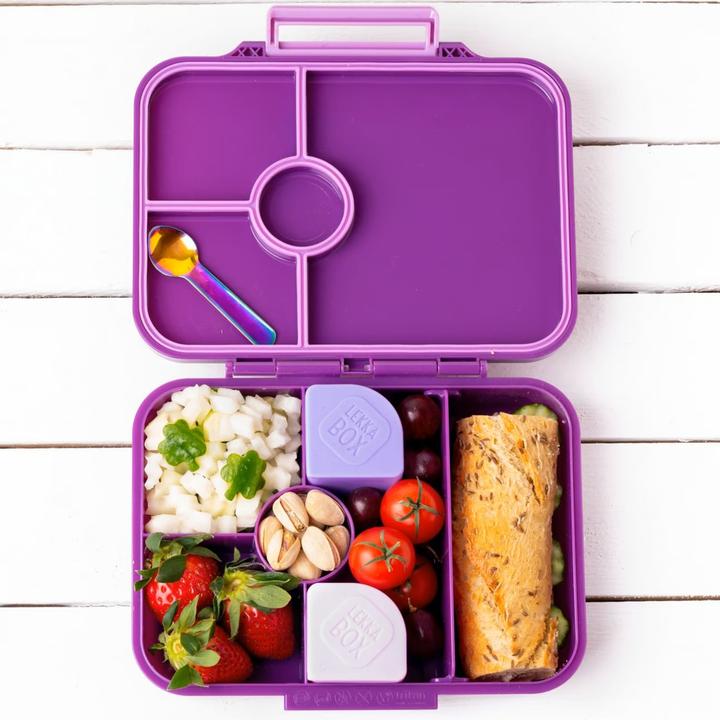 Produktbild Lekkabox Classic Lunchbox mit 4 Fächern & Trenner, lilac