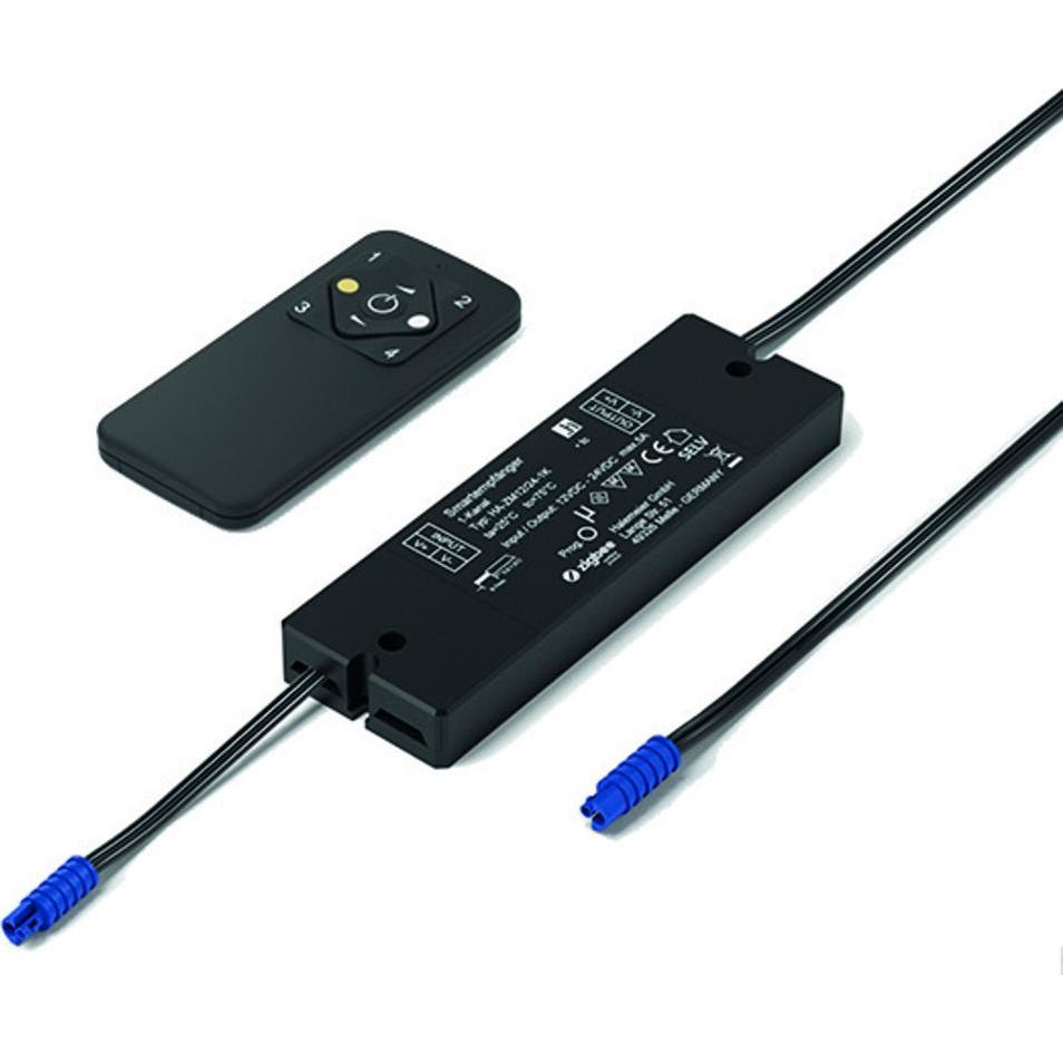 Halemeier, Lichtschalter + Storenschalter, 1-Kanal Funk-Schalter/Dimmer S-Mitter Basic Smart Set 12 V /