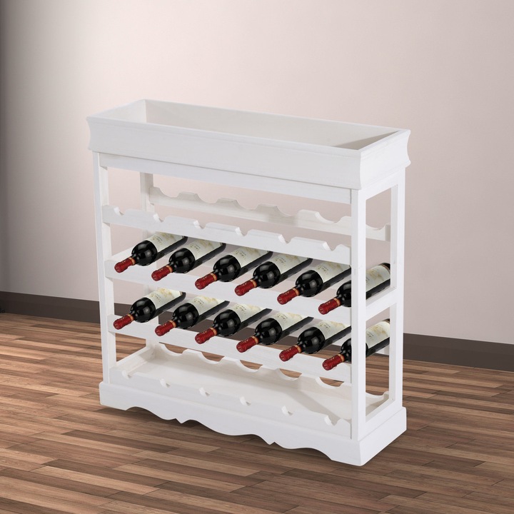 Actual product image Homcom Nostalgia wine rack (70 x 22.5 x 70 cm)