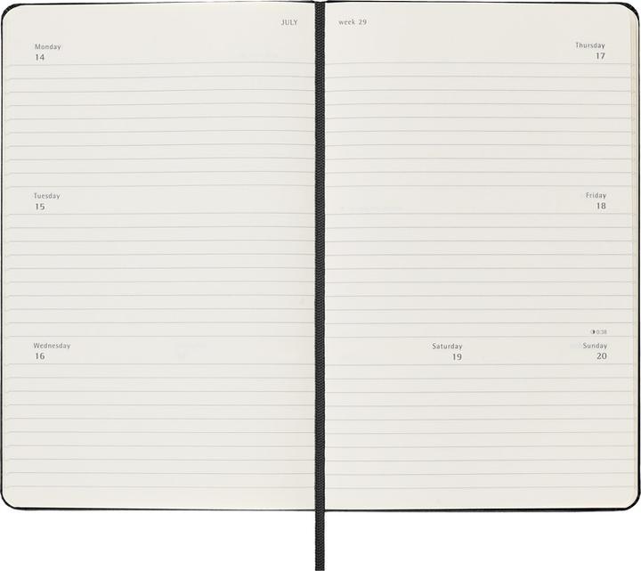 Immagine prodotto Moleskine Agenda business Hard Cover Weekly (A5, Inglese)