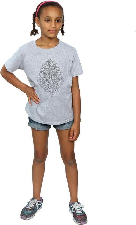 Produktbild Hogwarts Draco Dormiens Crest TShirt Mädchen (140, 146)