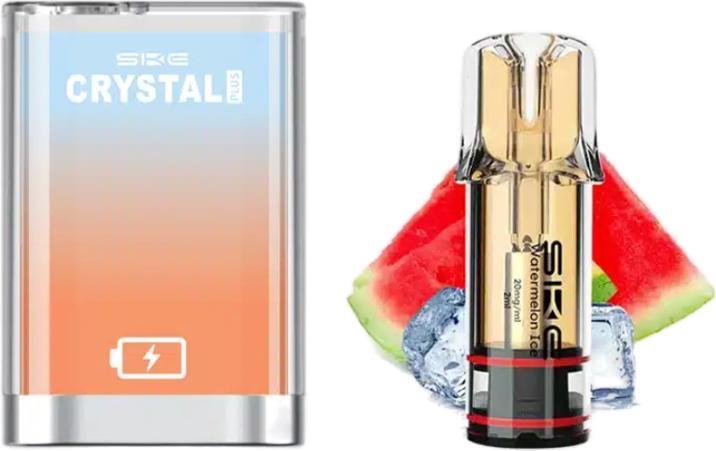 Image du produit SKE Crystal Plus Amare Starter Kit Pastèque 2ml Pod & Device, 2% Nicotine (Glace, Pastèque)