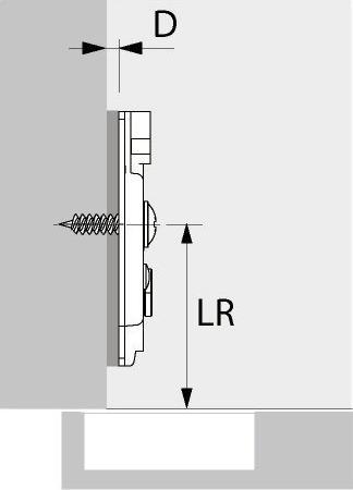 Produktbild Hettich Kreuzmontageplatten Sensys/Intermat 8099, Eckmontage (1 Stk.)