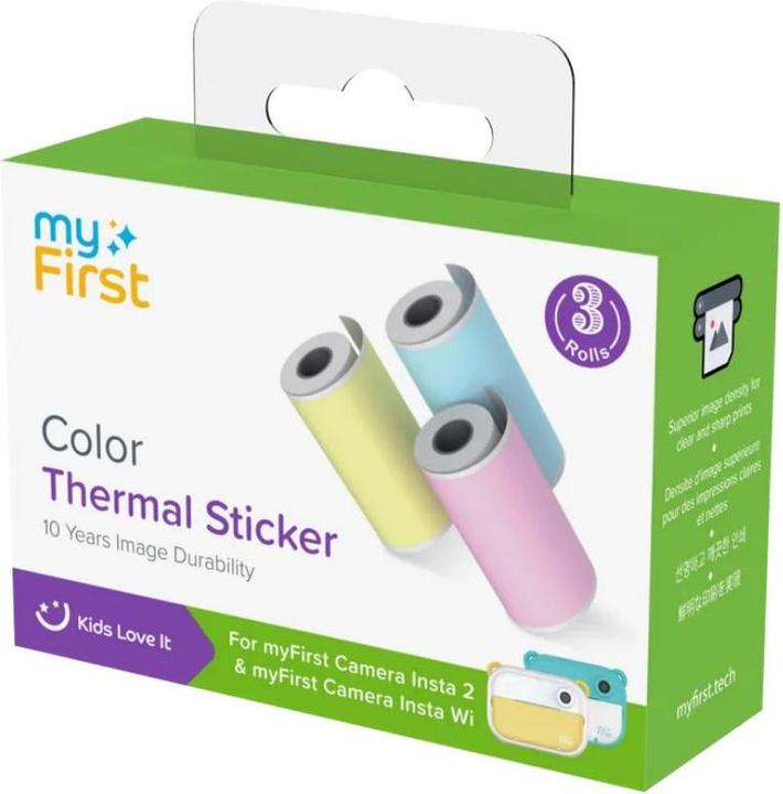 myFirst Autocollant thermique Rose Bleu Jaune