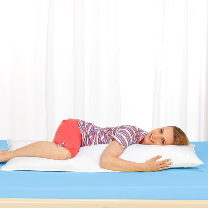 Immagine prodotto softsleep Cuscino per il sonno laterale in piuma e piumino (40 x 130 cm)