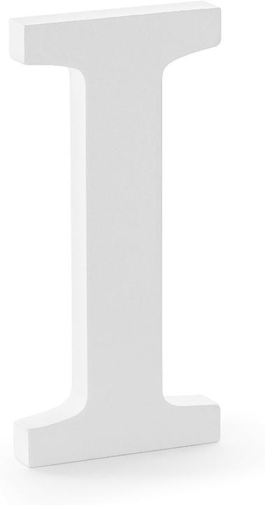 Produktbild Partydeco Holzbuchstabe "I" weiss