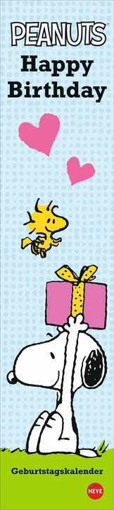 Image du produit Calendrier d'anniversaire Peanuts (11 x 49 cm, Couverture rigide, Allemand)