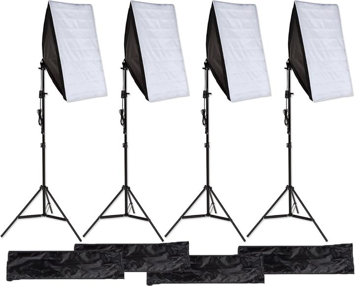 Produktbild tectake 4 Sets Studioleuchte