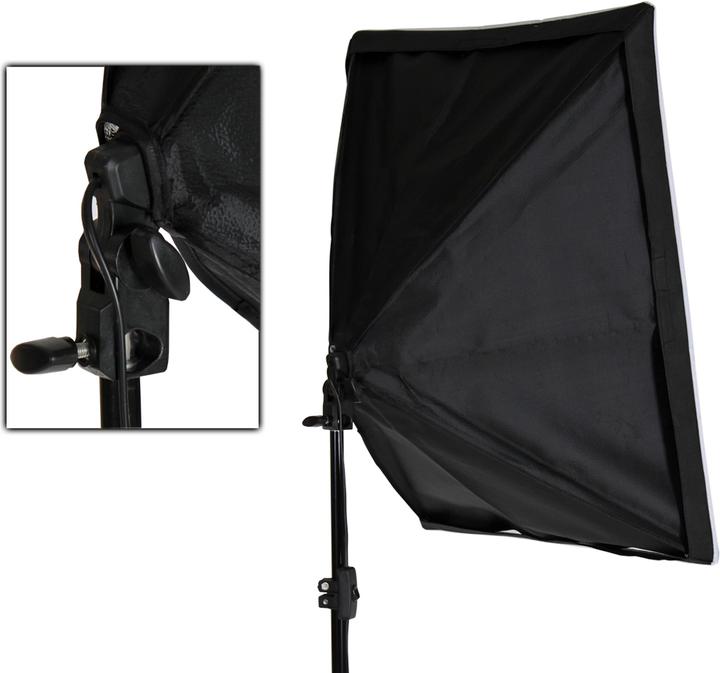 Actual product image tectake 2x Photography lighting + softbox model 1 (Studio light)
