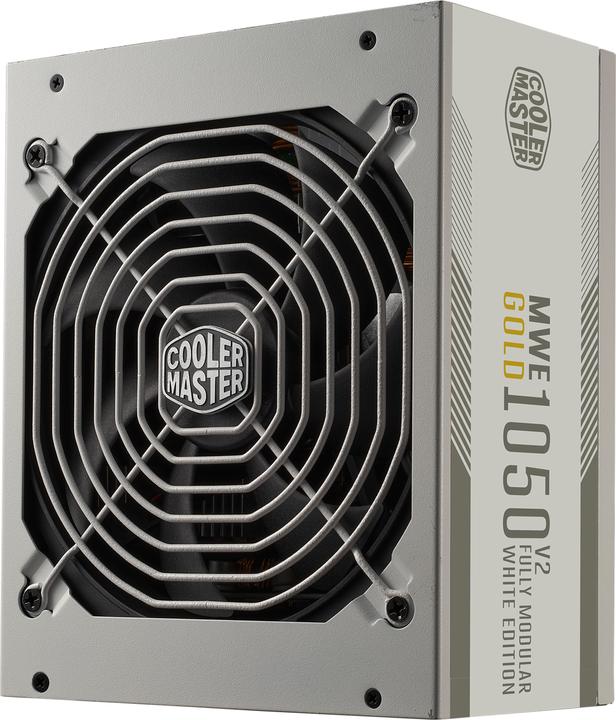 Actual product image Cooler Master Master MPE-A501-AFCAG-3GEU MWE Gold V2 White, ATX3.0, 1050W, 90%, 140mm, 3x PCIe 6+2, 12x SA (1050 W)