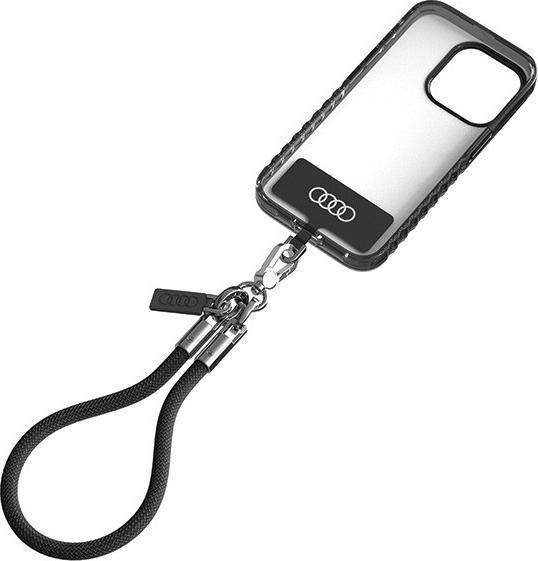 Produktbild Audi uniwersalna smycz do telefonu 28cm 8mm czarny/black AU-HSL8-R8/D1-BK