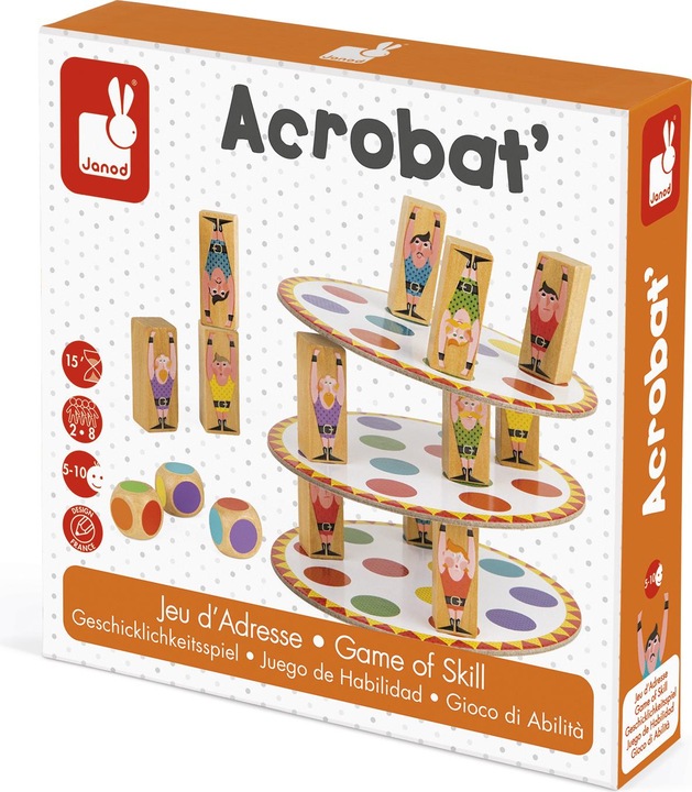 Image du produit Janod Jeu d'adresse Acrobat (Allemand, Français)